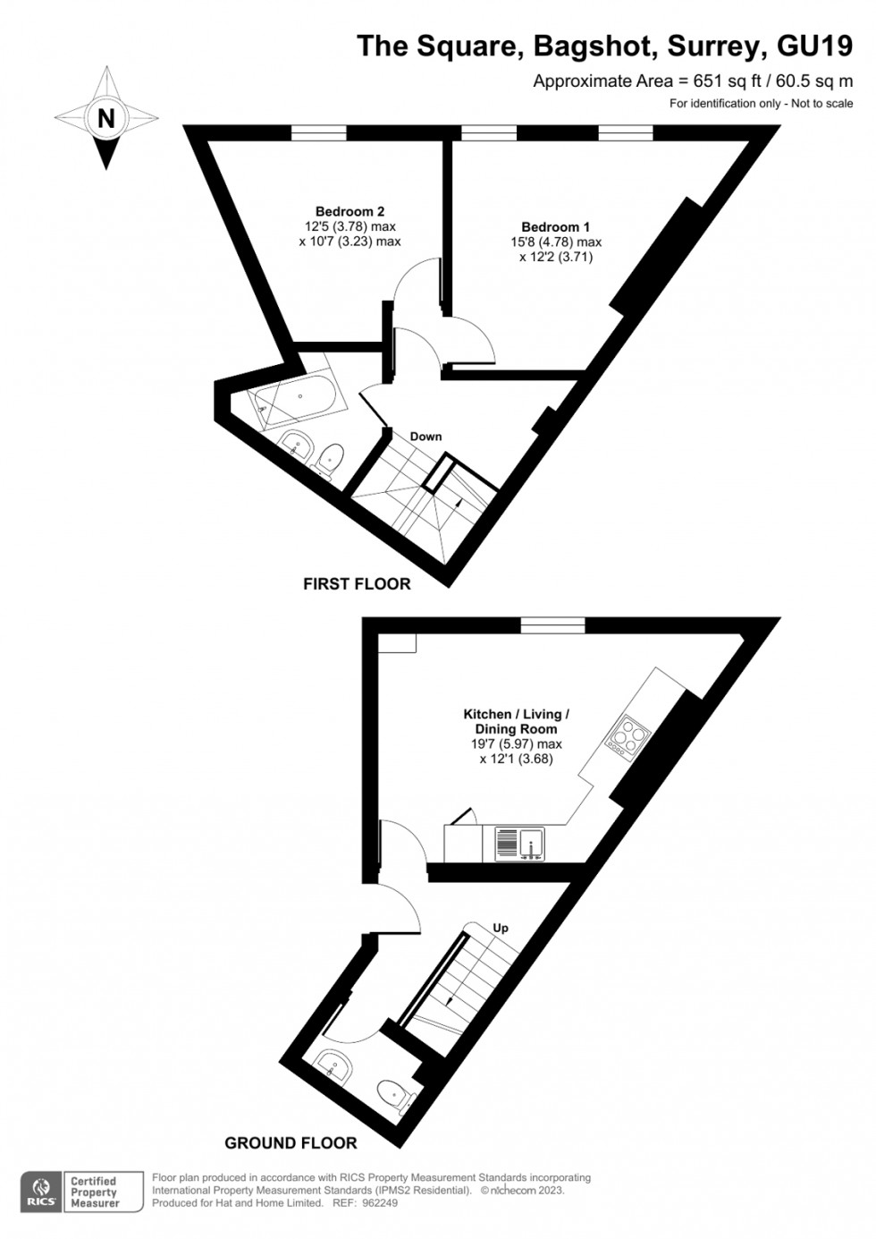 Floorplan for Bagshot, Surrey