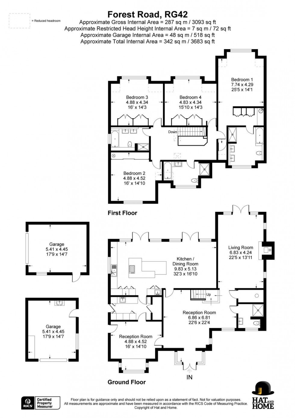 Floorplan for Hayley Green, Warfield
