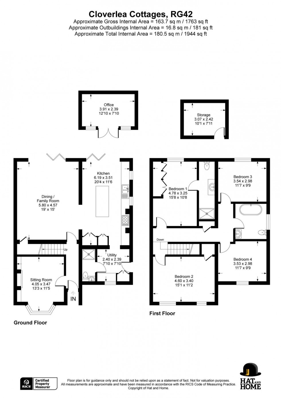 Floorplan for Newell Green, Warfield