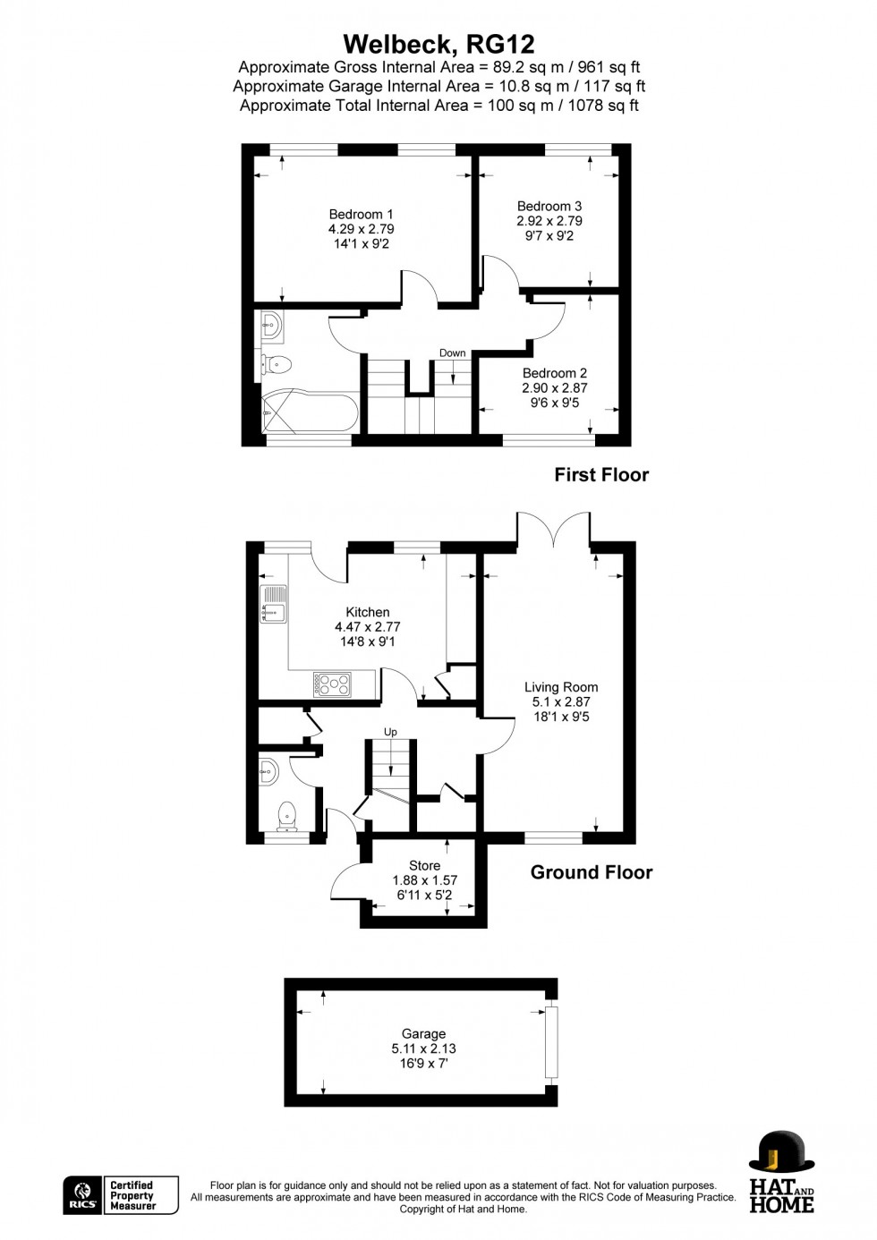 Floorplan for Bracknell, Berkshire