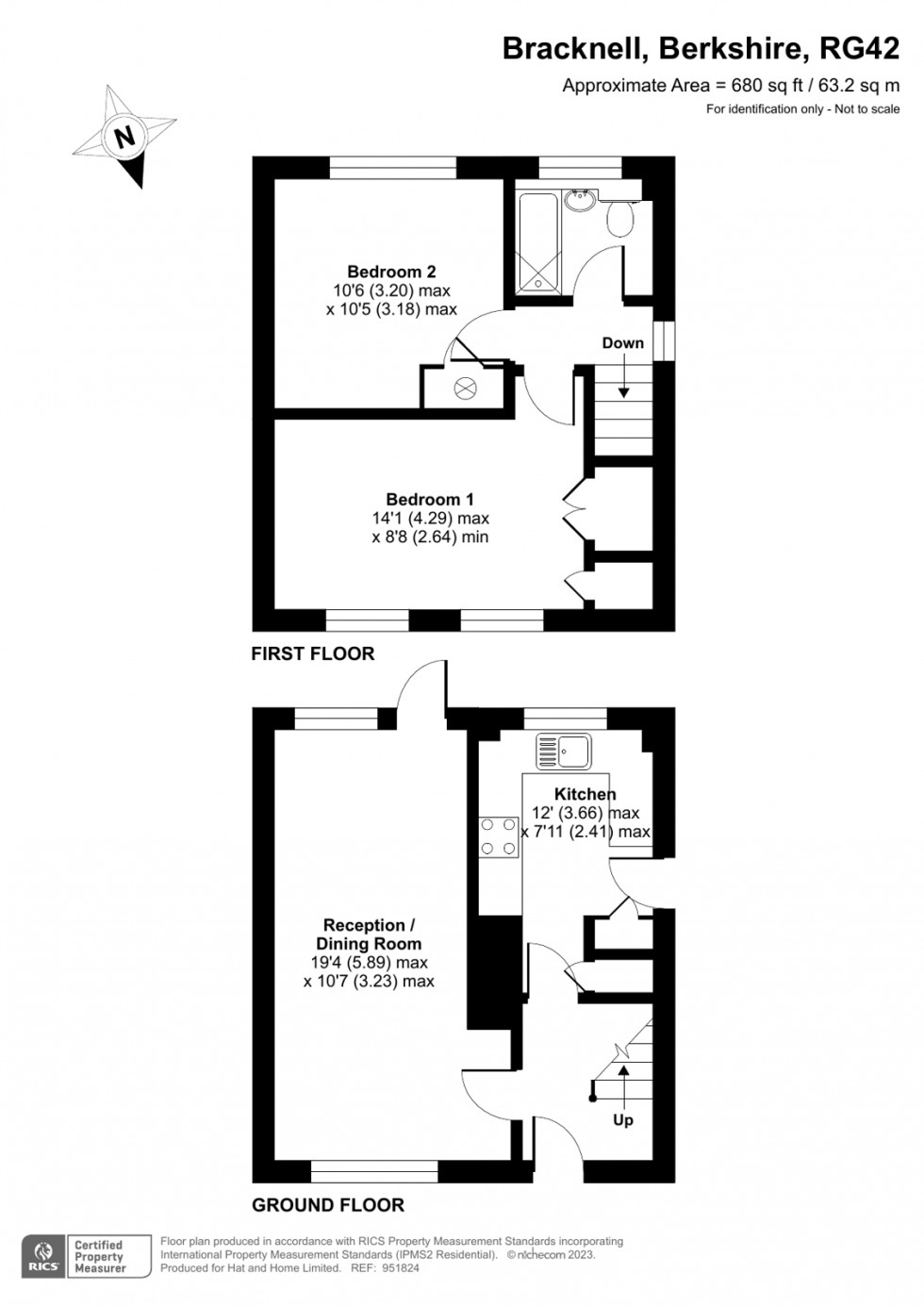 Floorplan for Bracknell, Berkshire