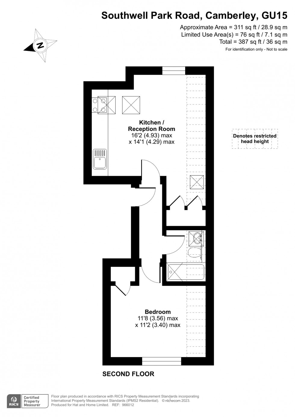 Floorplan for Camberley, Surrey