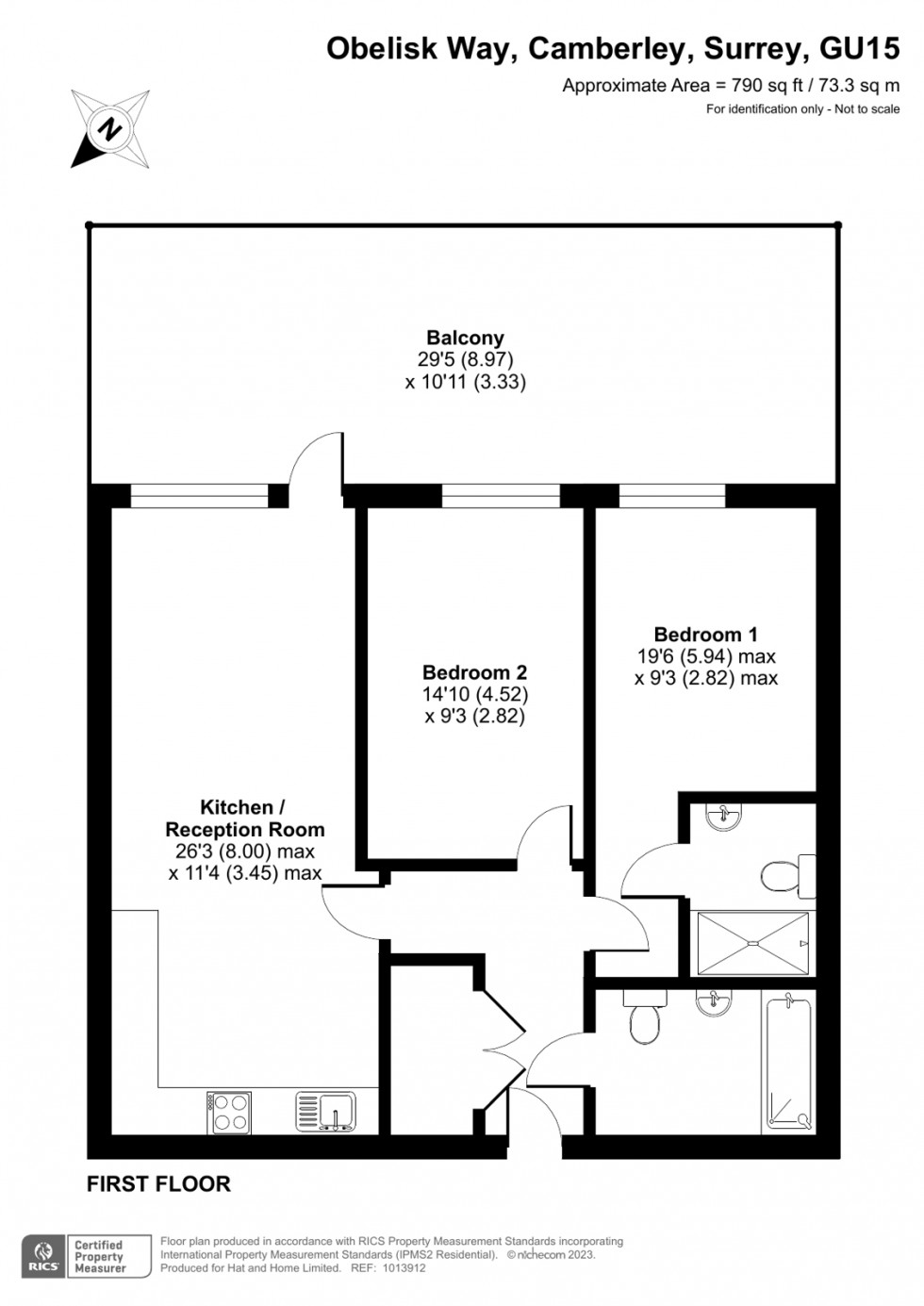 Floorplan for Camberley, Surrey
