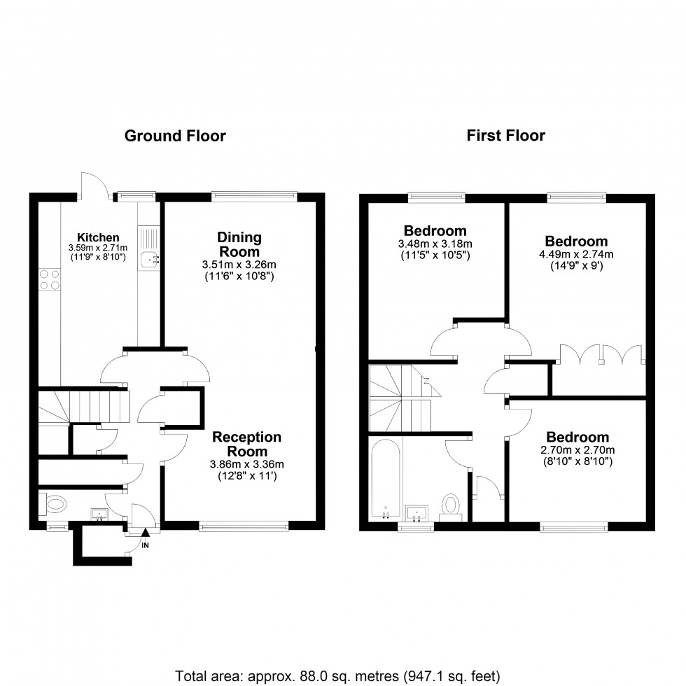 Floorplan for Sandhurst, Berkshire