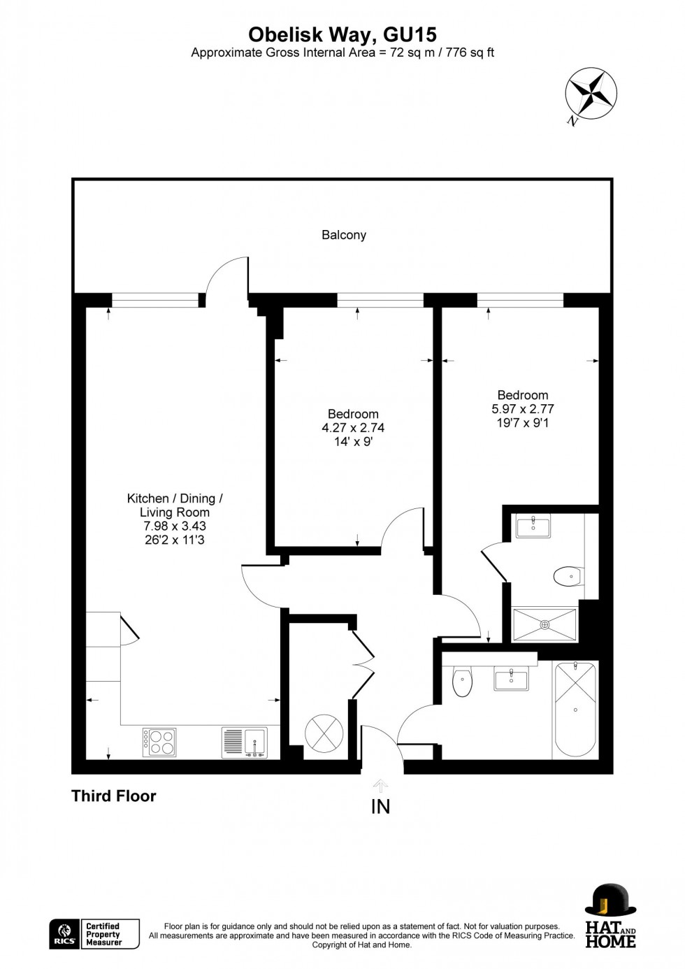 Floorplan for Camberley, Surrey