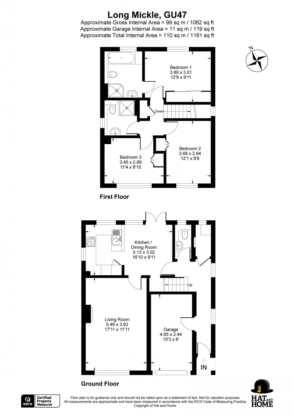 Floorplan for Sandhurst, Berkshire