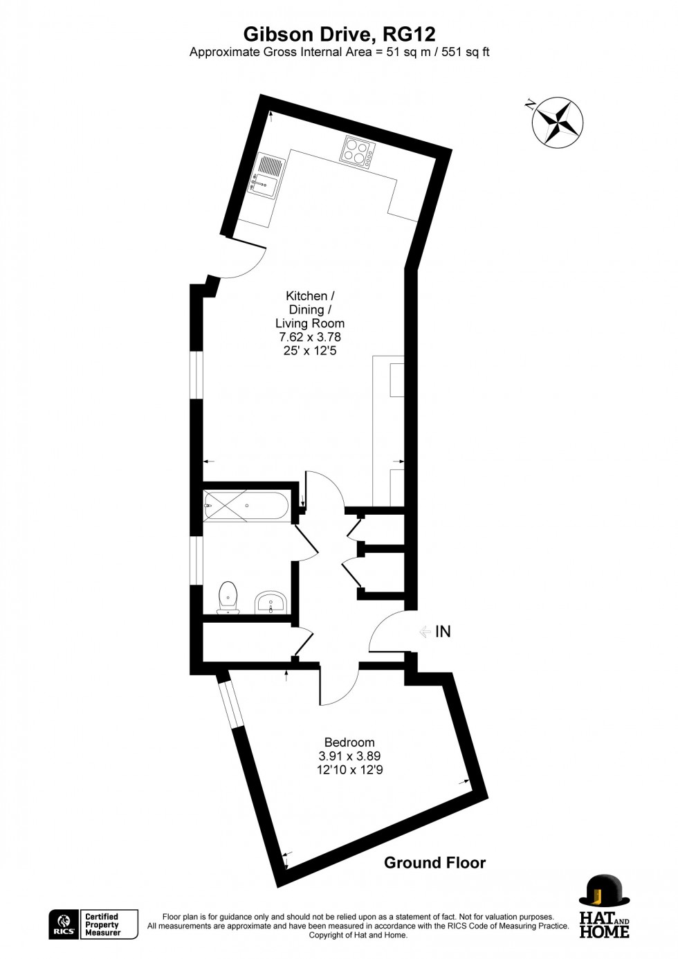 Floorplan for Bracknell, Bracknell Forest