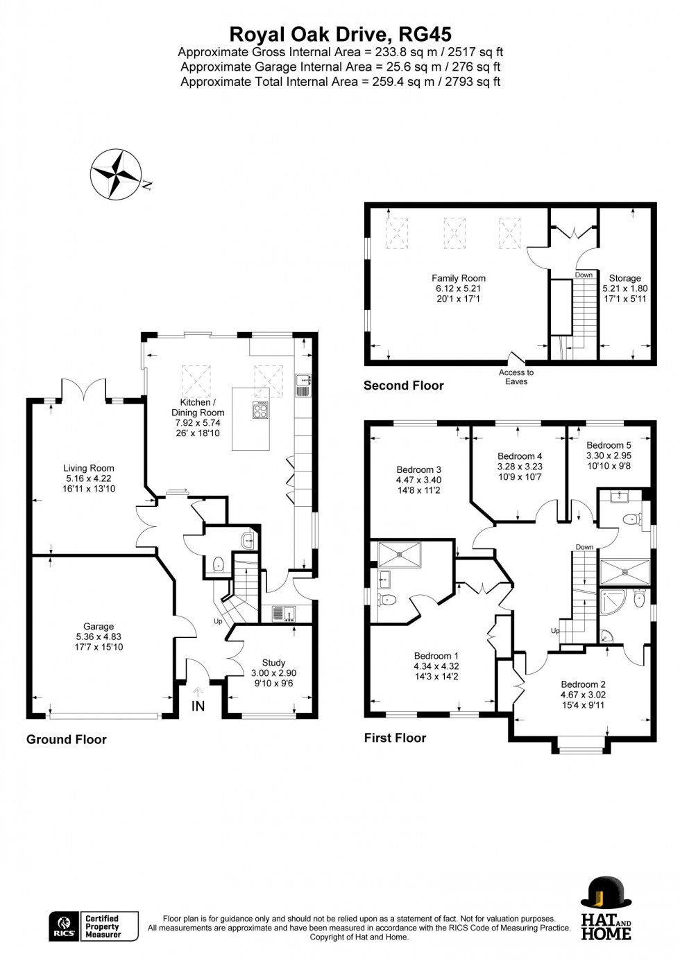 Floorplan for Crowthorne, Berkshire