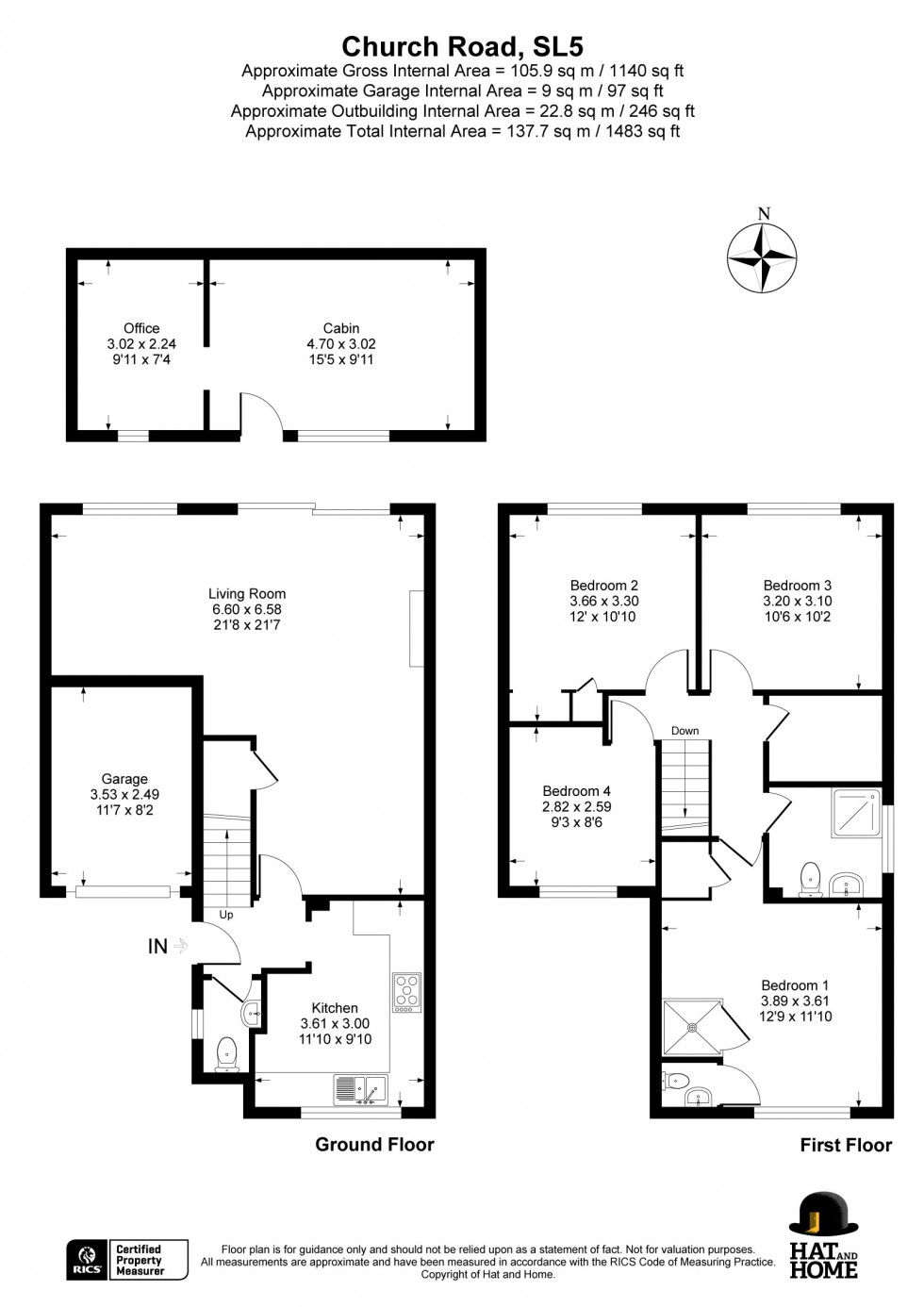 Floorplan for Chavey Down, Ascot, Berkshire