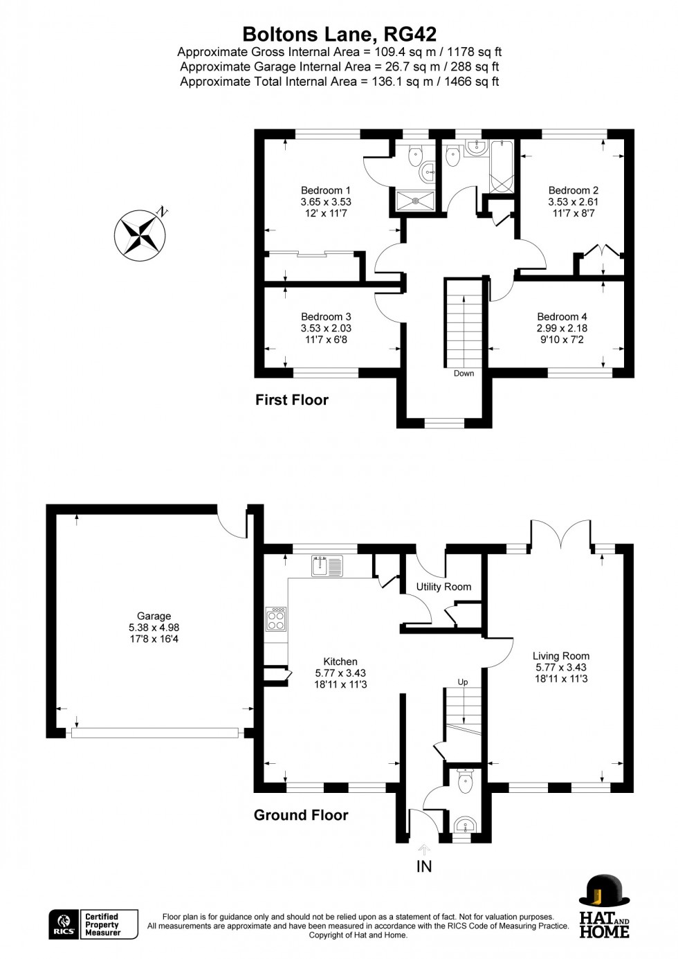 Floorplan for Binfield, Bracknell, Berkshire