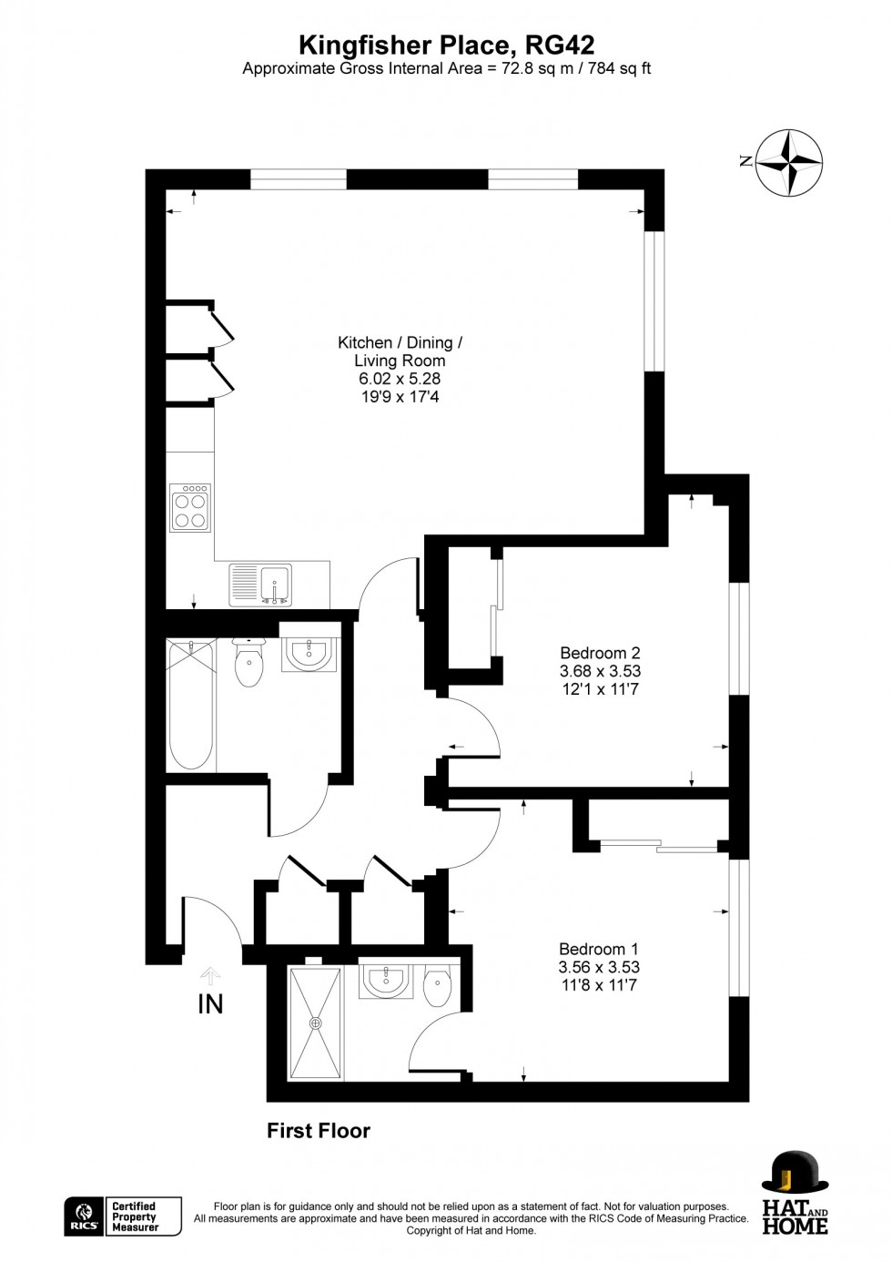 Floorplan for Bracknell, Berkshire