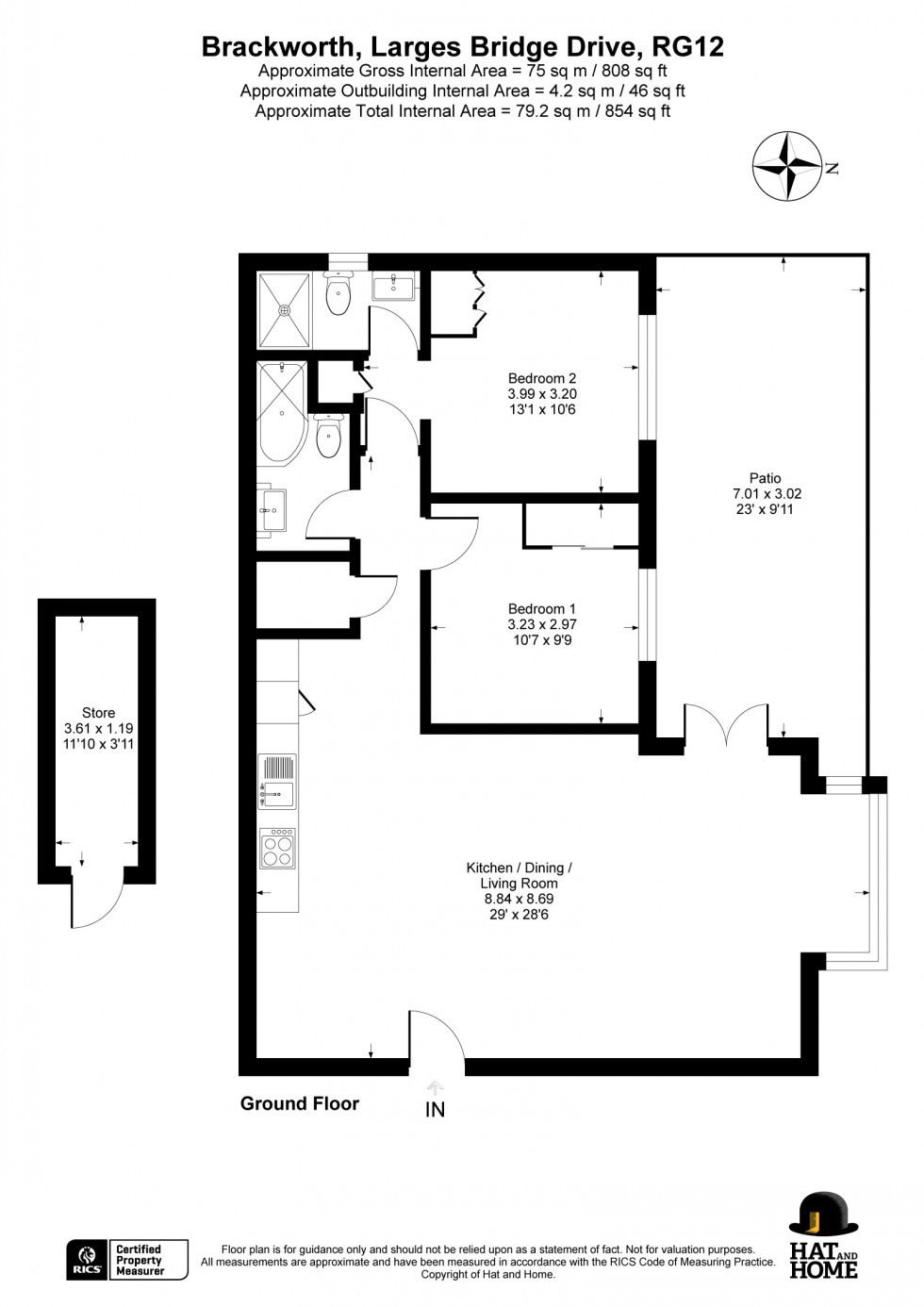 Floorplan for Bracknell, Berkshire