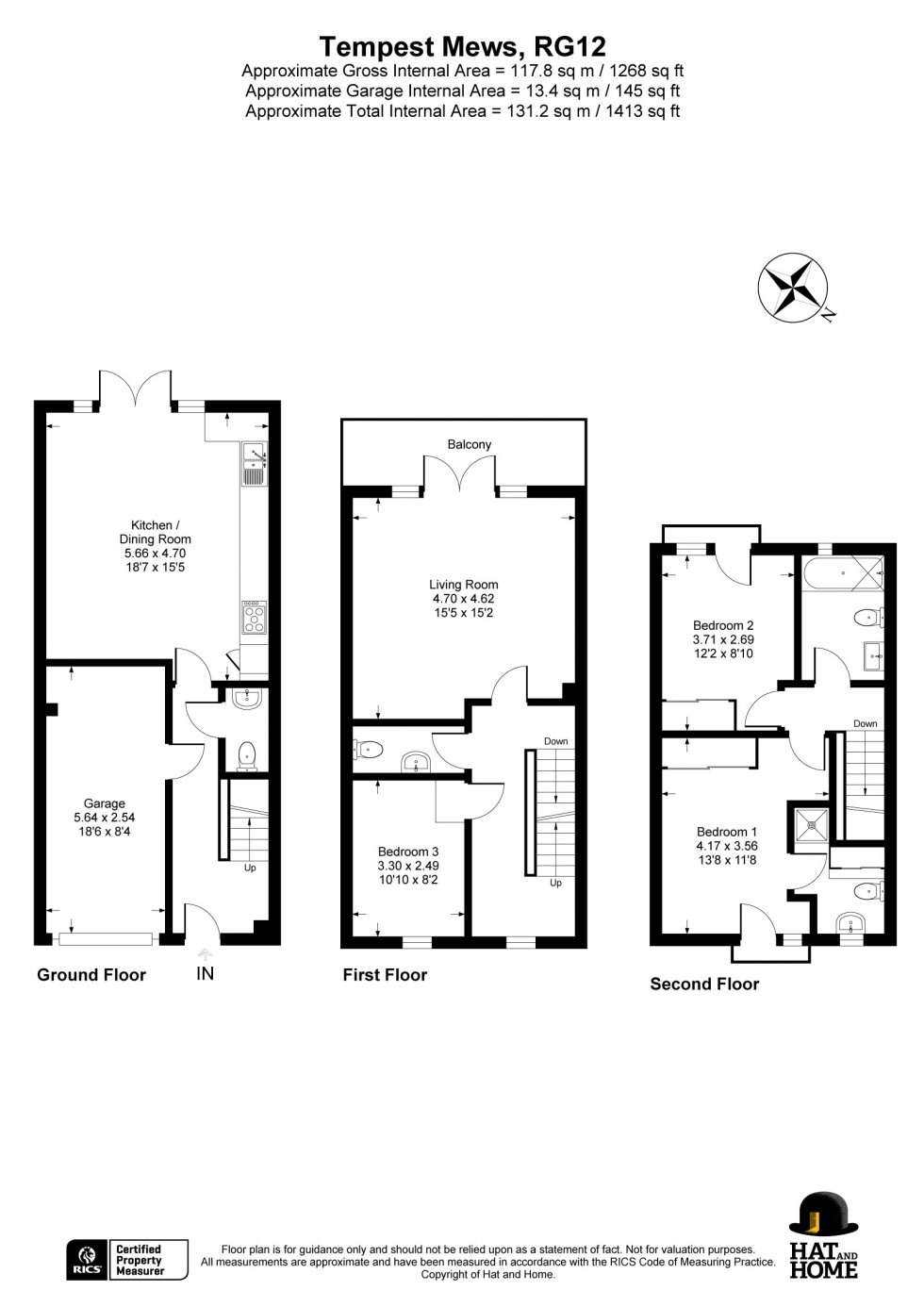 Floorplan for Bracknell, Berkshire