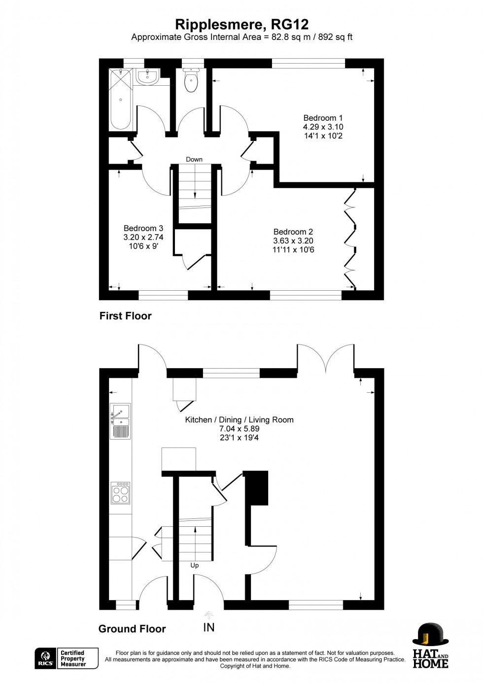 Floorplan for Bracknell, Berkshire