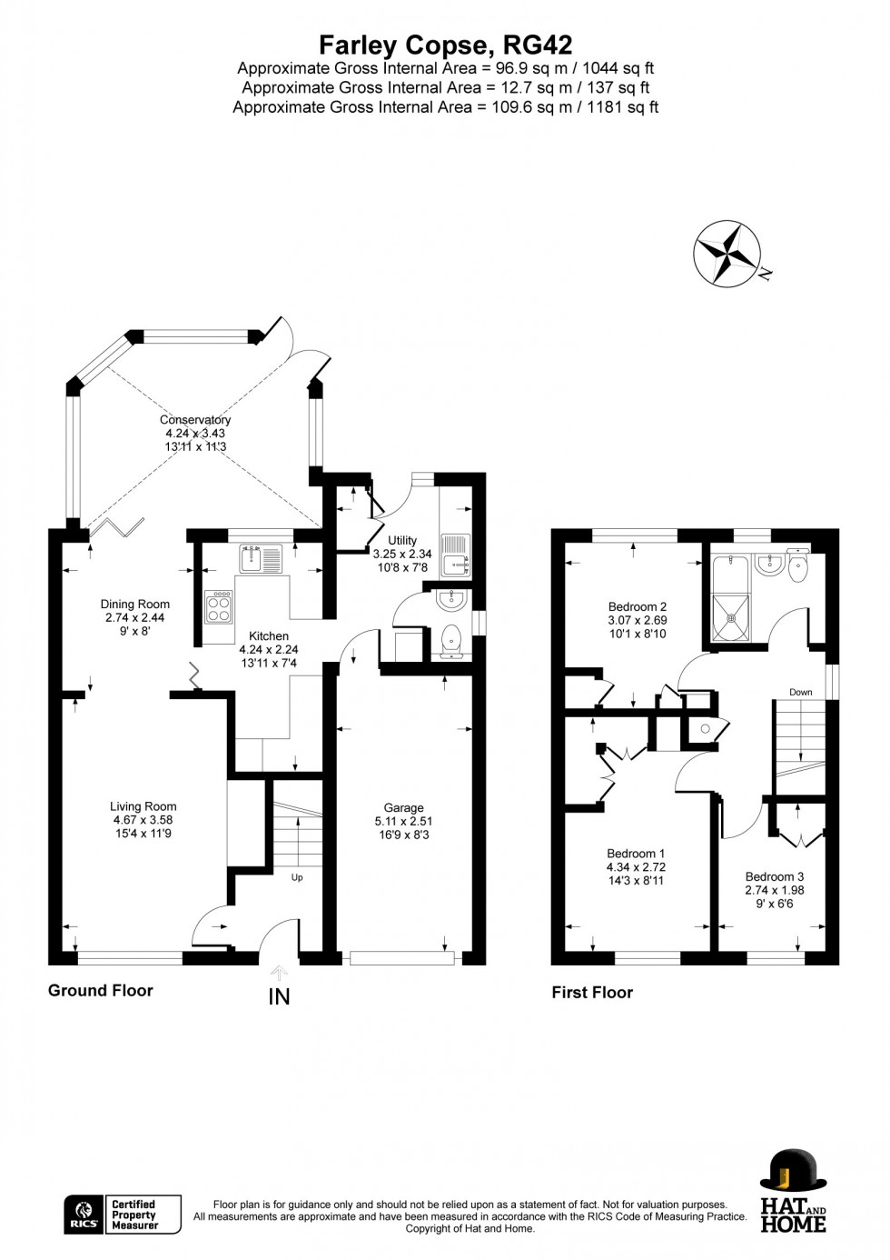 Floorplan for Binfield, Berkshire