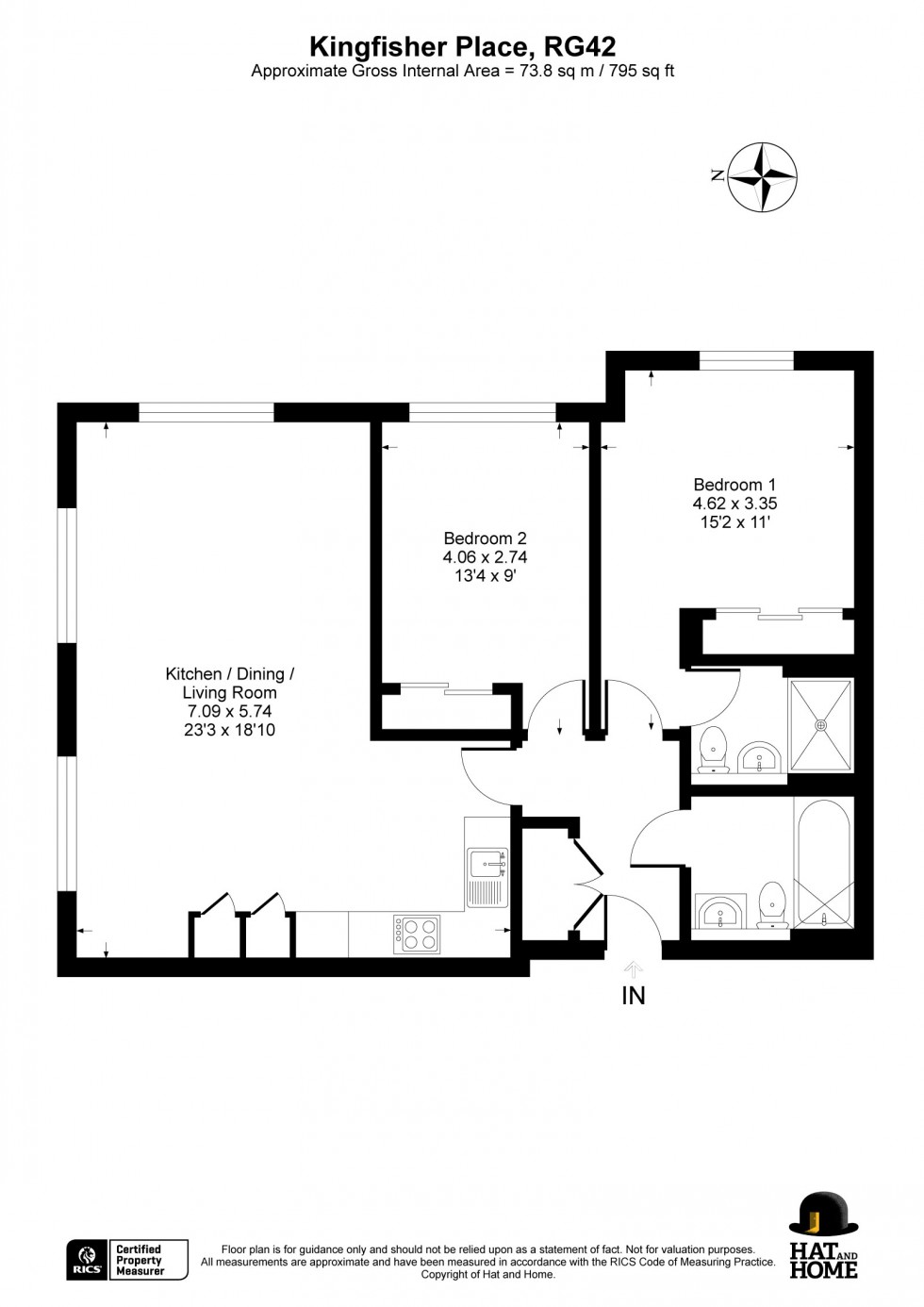 Floorplan for Bracknell, Berkshire