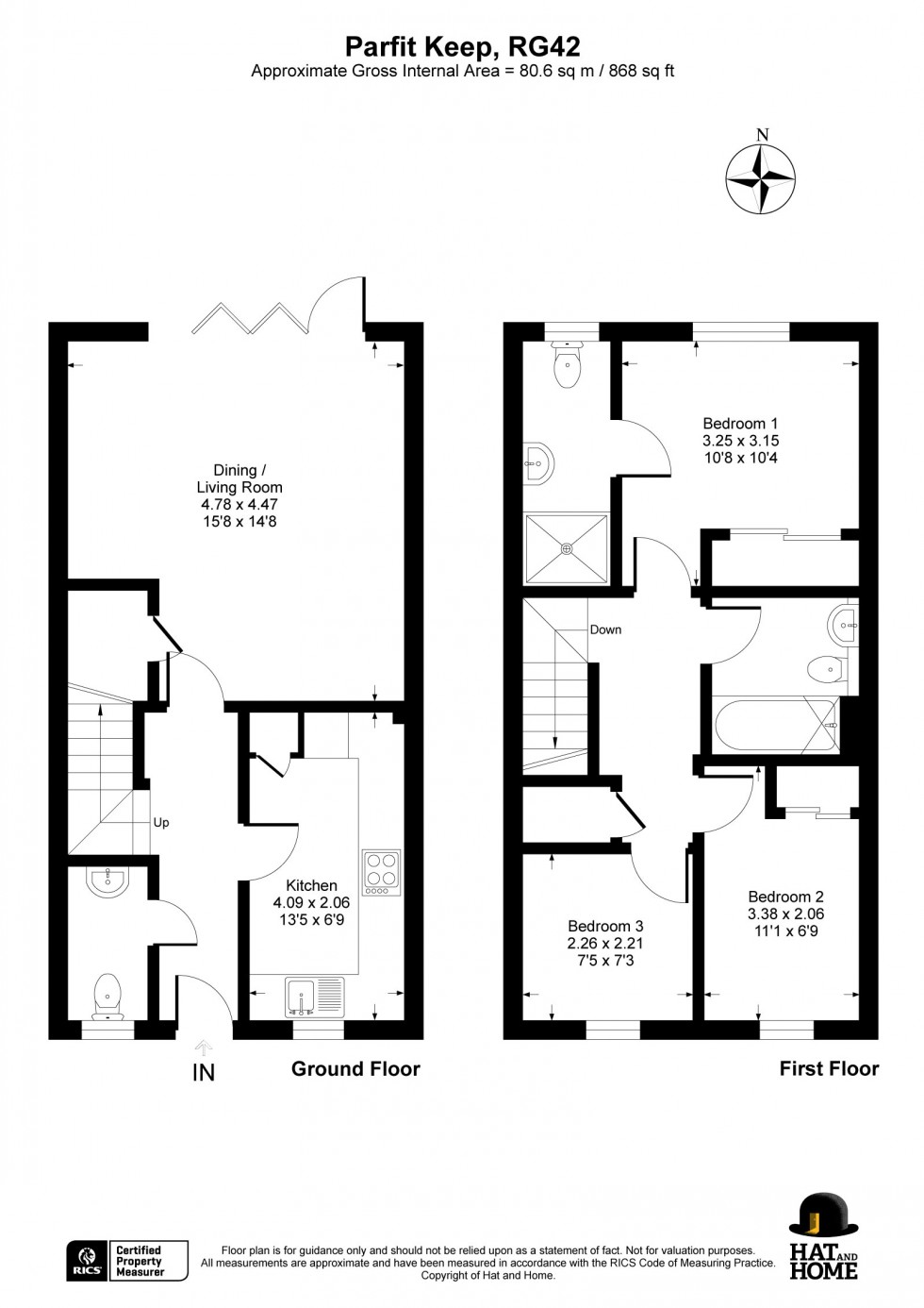 Floorplan for Warfield, Bracknell, Berkshire
