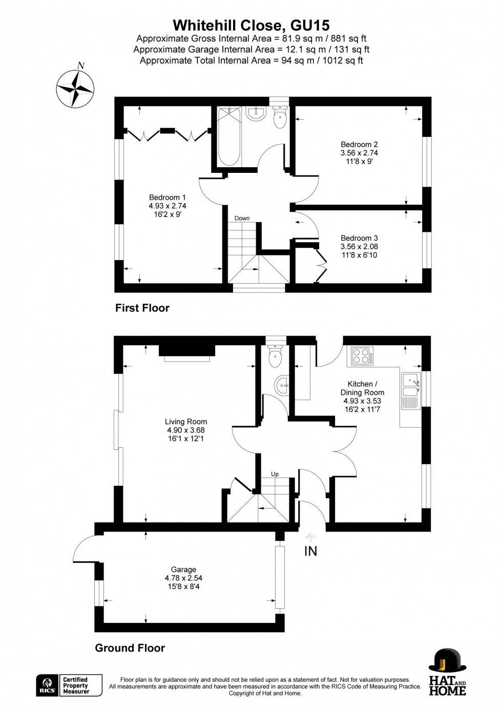 Floorplan for Camberley, Surrey