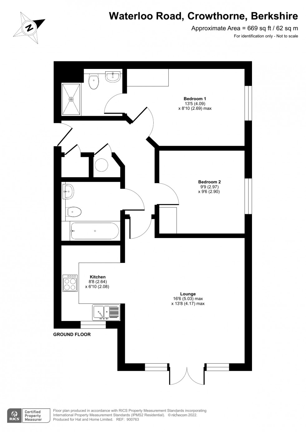 Floorplan for Crowthorne, Berkshire