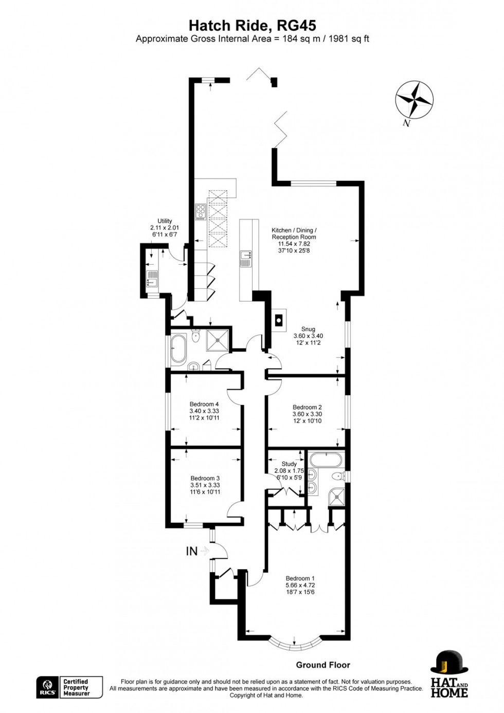 Floorplan for Crowthorne, Berkshire