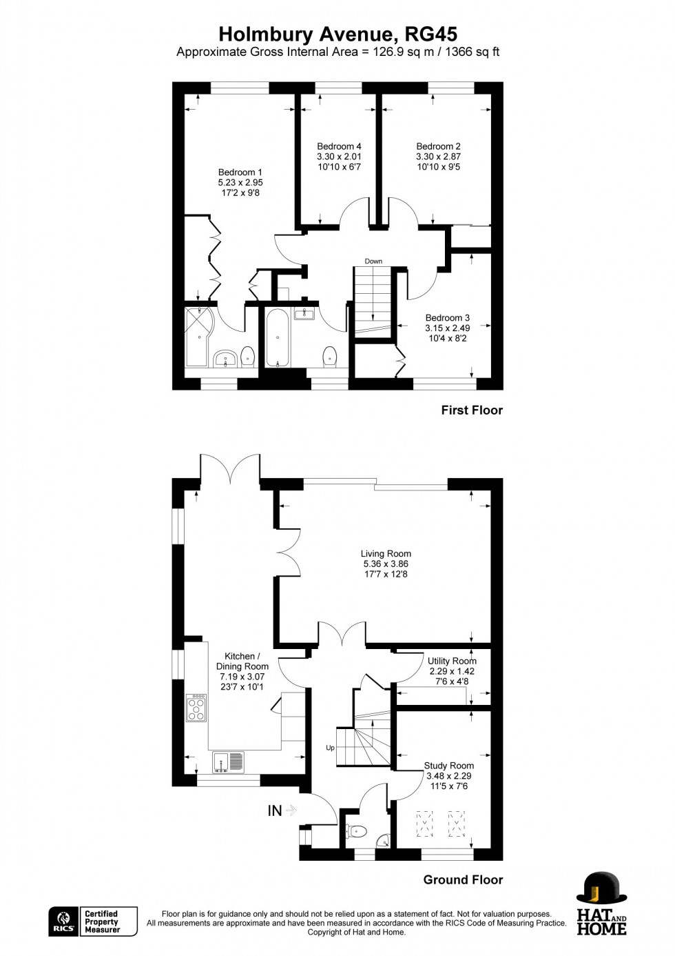 Floorplan for Crowthorne, Berkshire