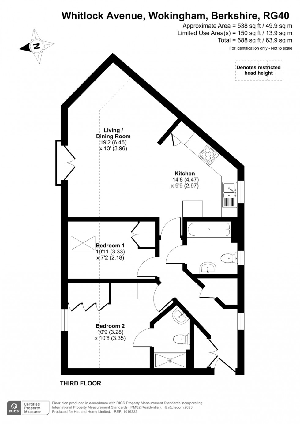 Floorplan for Wokingham, Berkshire