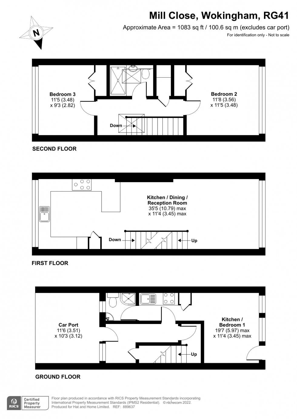 Floorplan for Wokingham, Berkshire