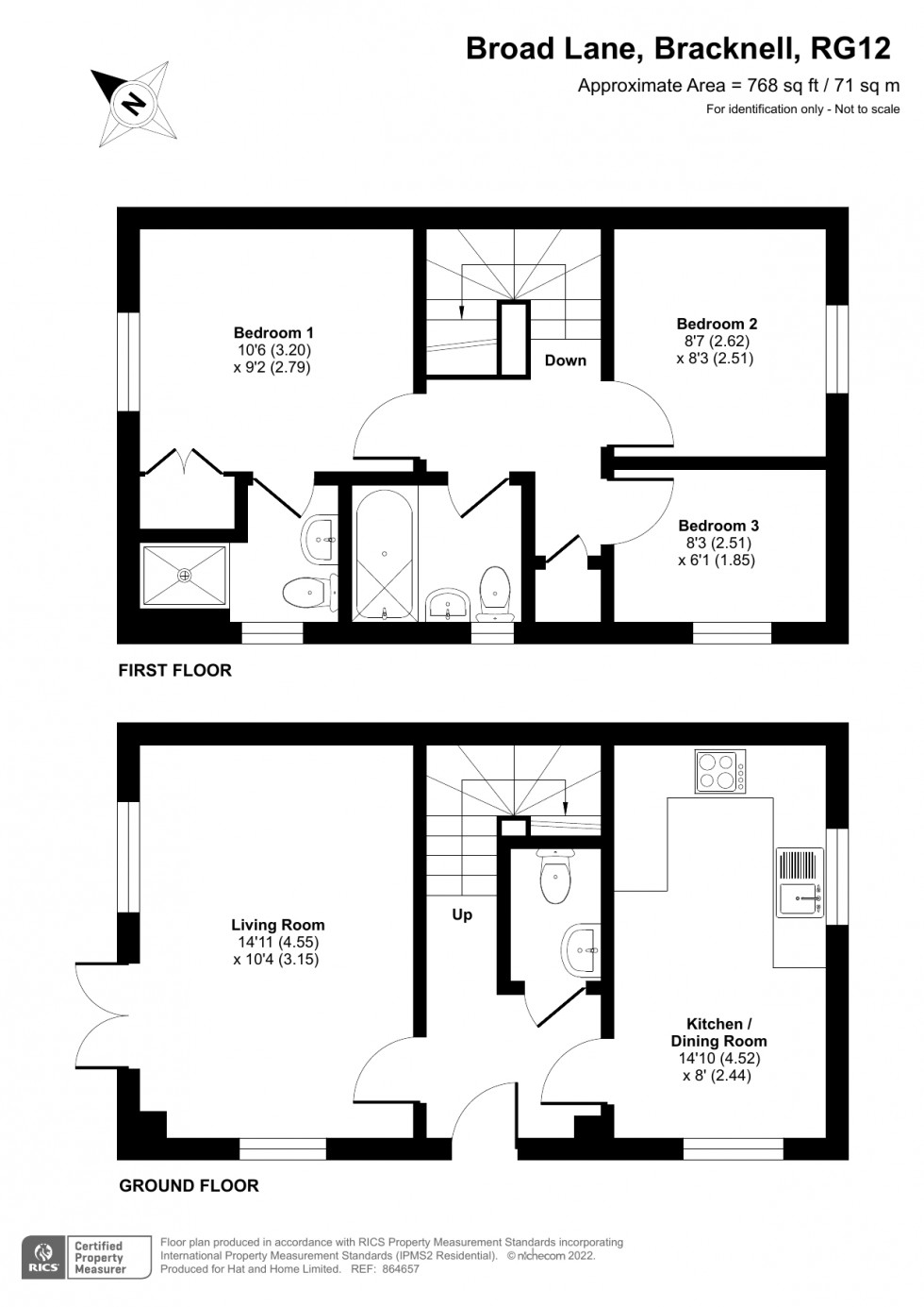 Floorplan for Bracknell, Berkshire
