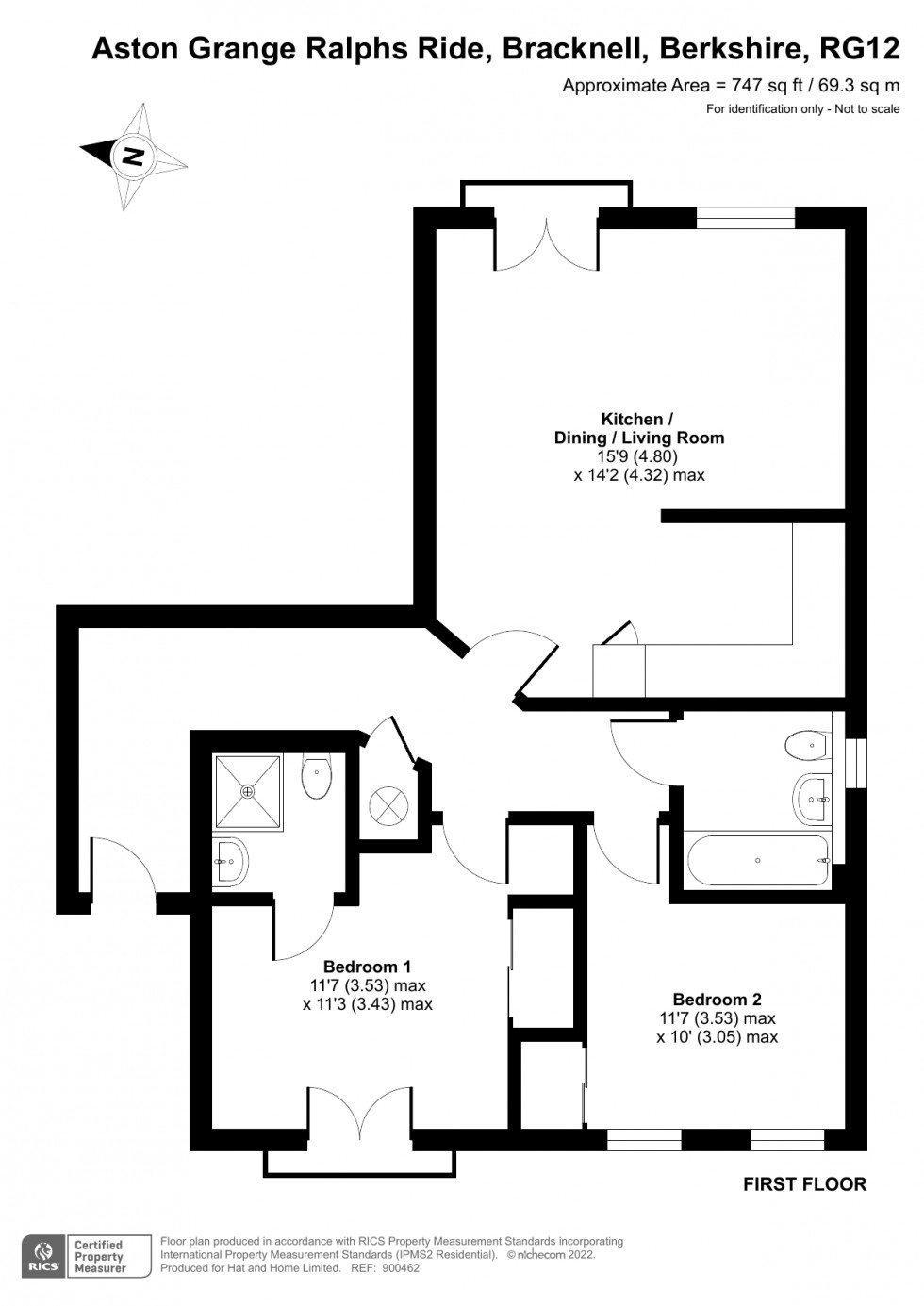 Floorplan for Bracknell, Berkshire