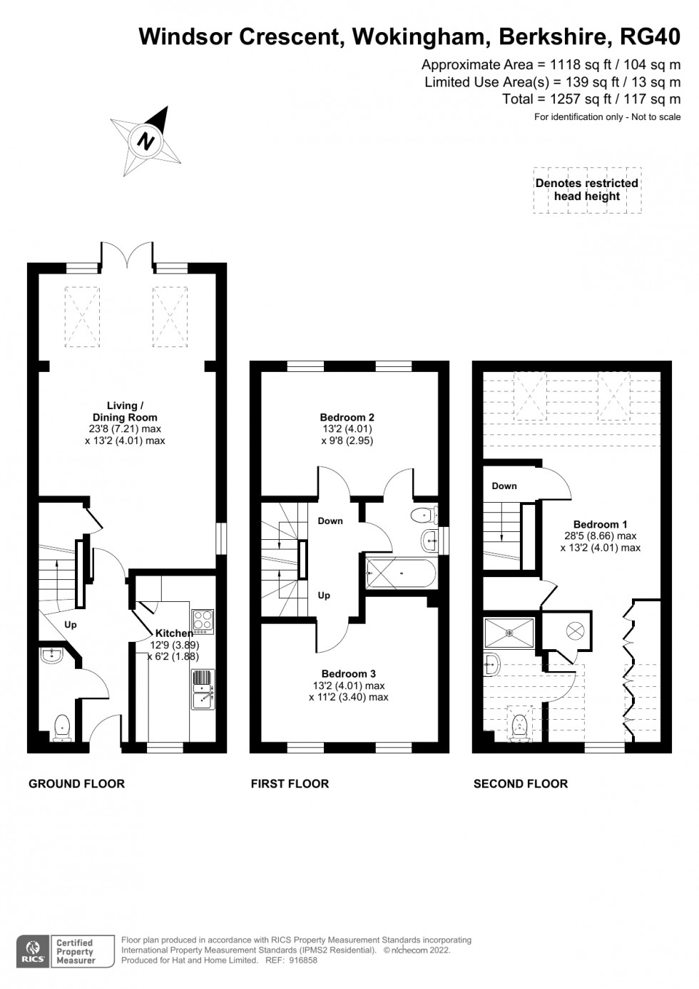 Floorplan for Wokingham, Berkshire