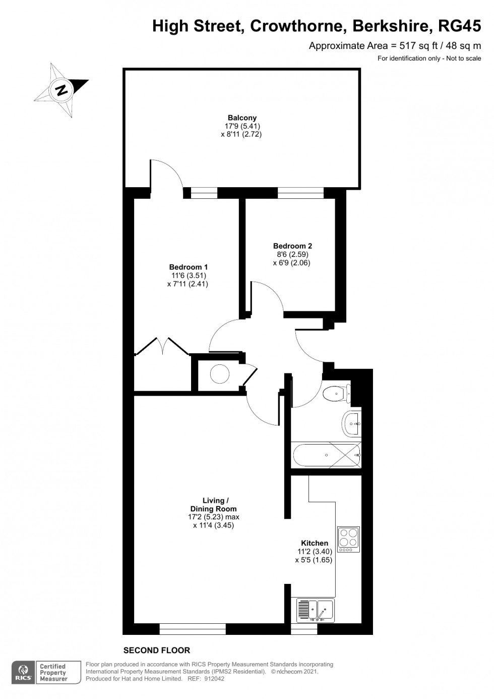 Floorplan for Crowthorne, Berkshire