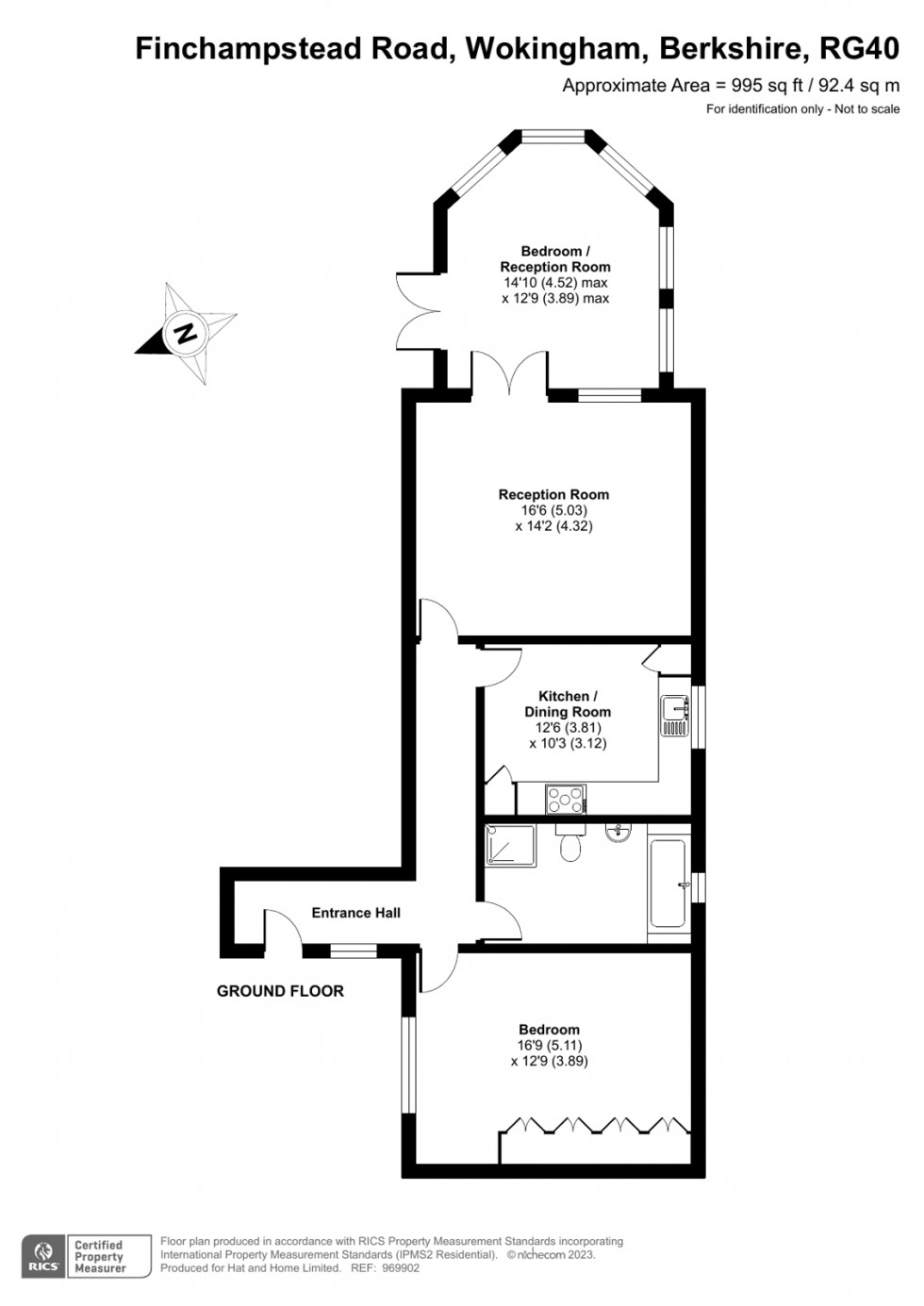 Floorplan for Wokingham, Berkshire
