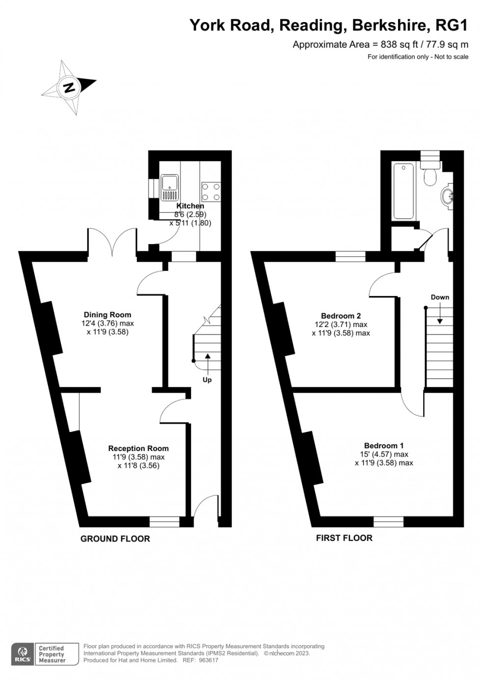 Floorplan for Reading, Berkshire