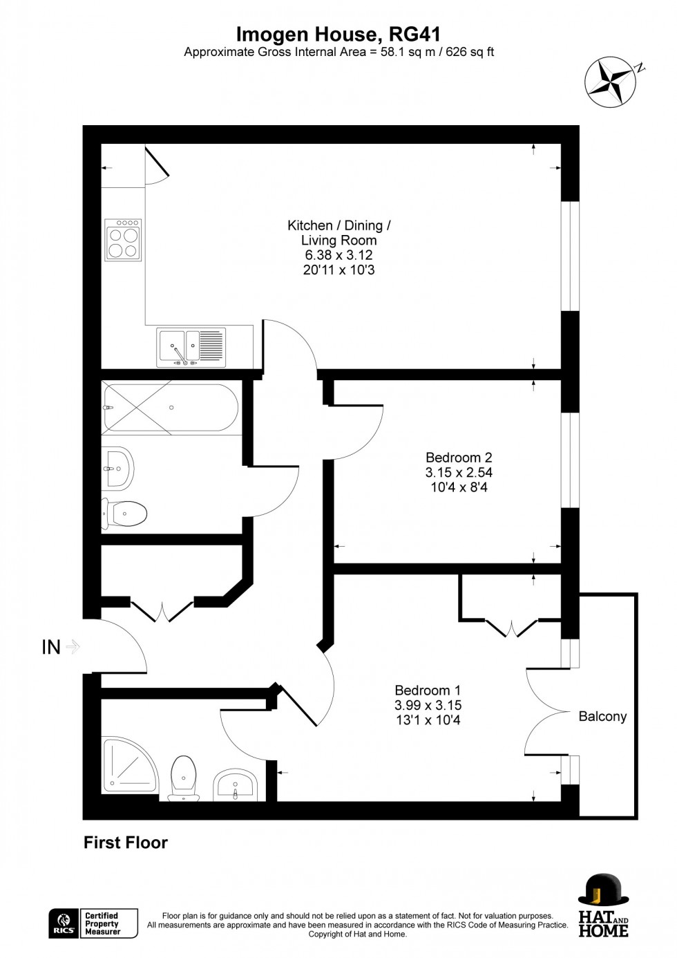 Floorplan for Wokingham, Berkshire