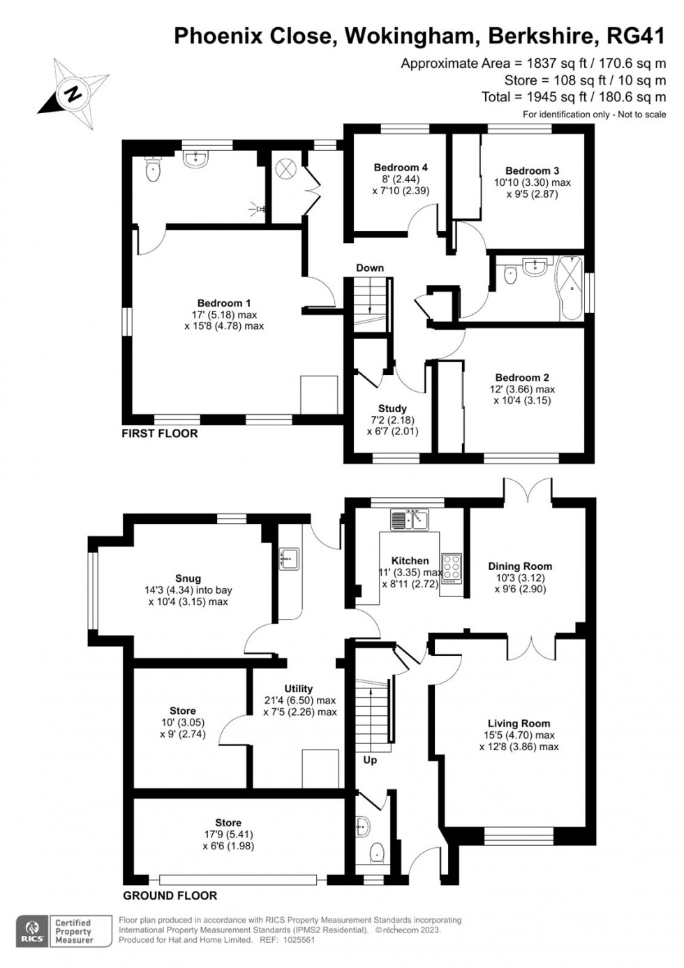Floorplan for Wokingham, Berkshire