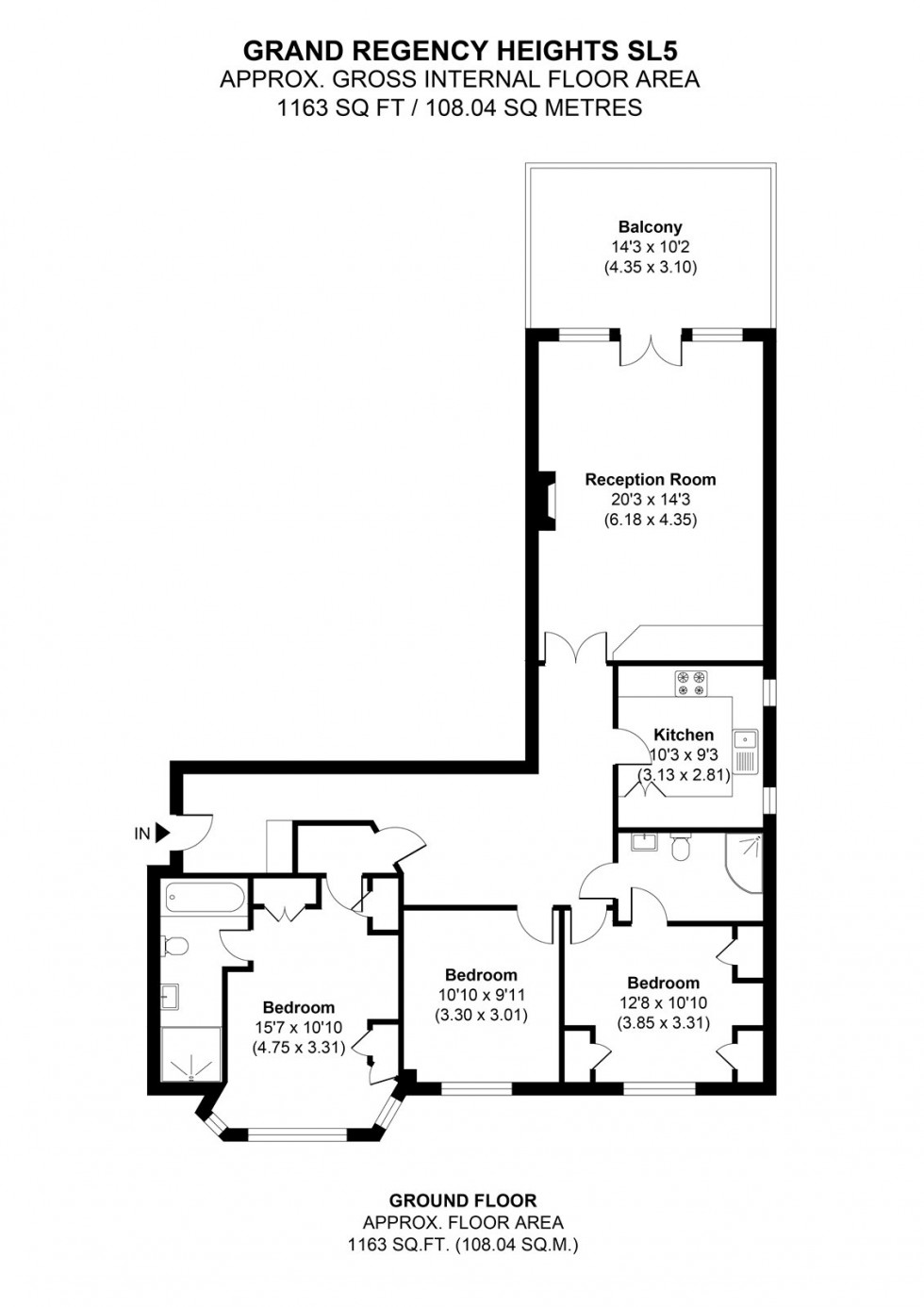 Floorplan for Ascot, Berkshire