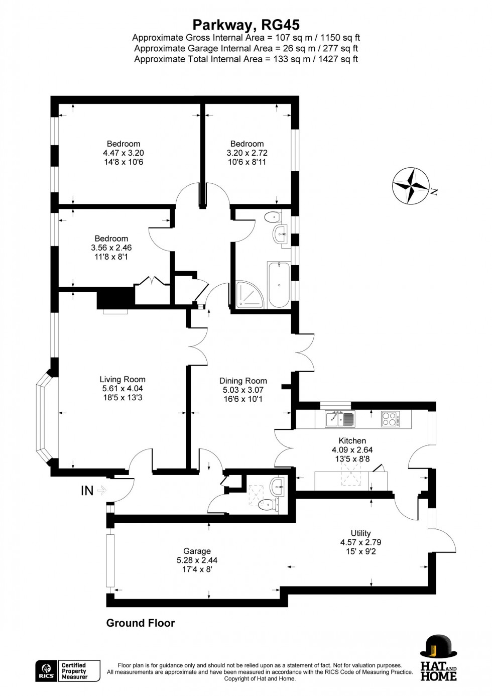 Floorplan for Crowthorne, Berkshire