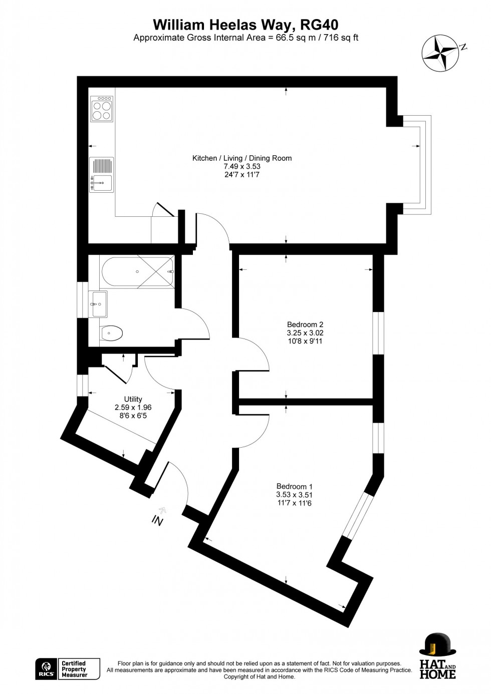 Floorplan for Wokingham, Berkshire