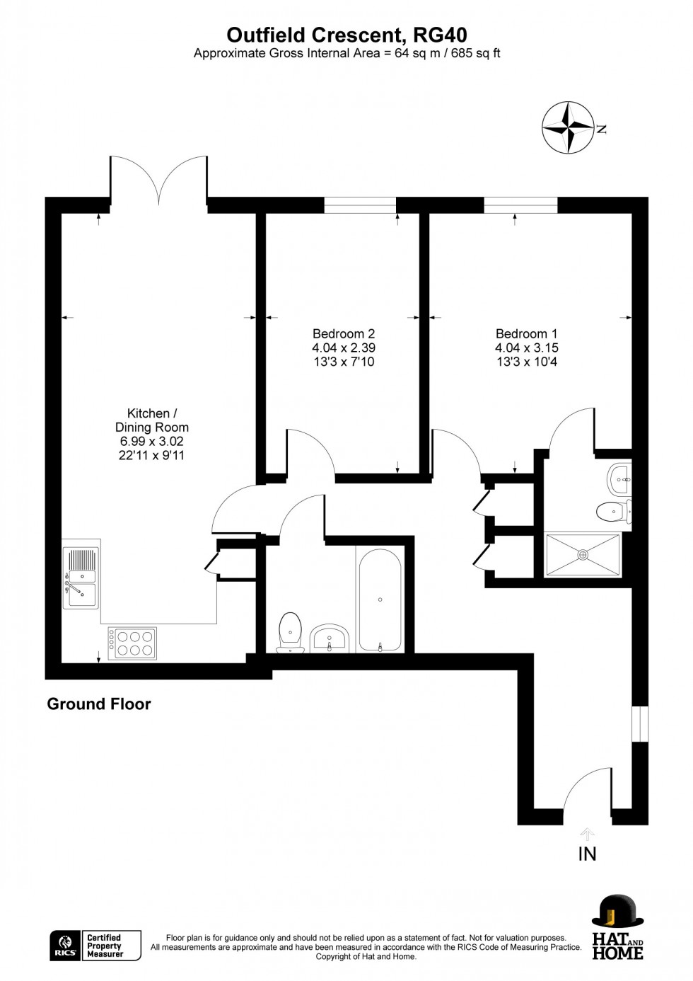 Floorplan for Wokingham, Berkshire