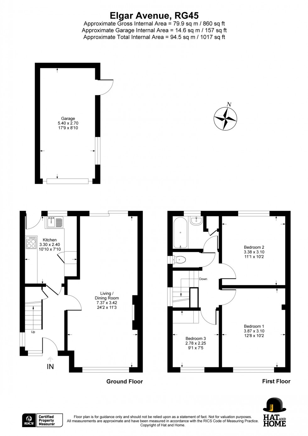 Floorplan for Crowthorne, Berkshire