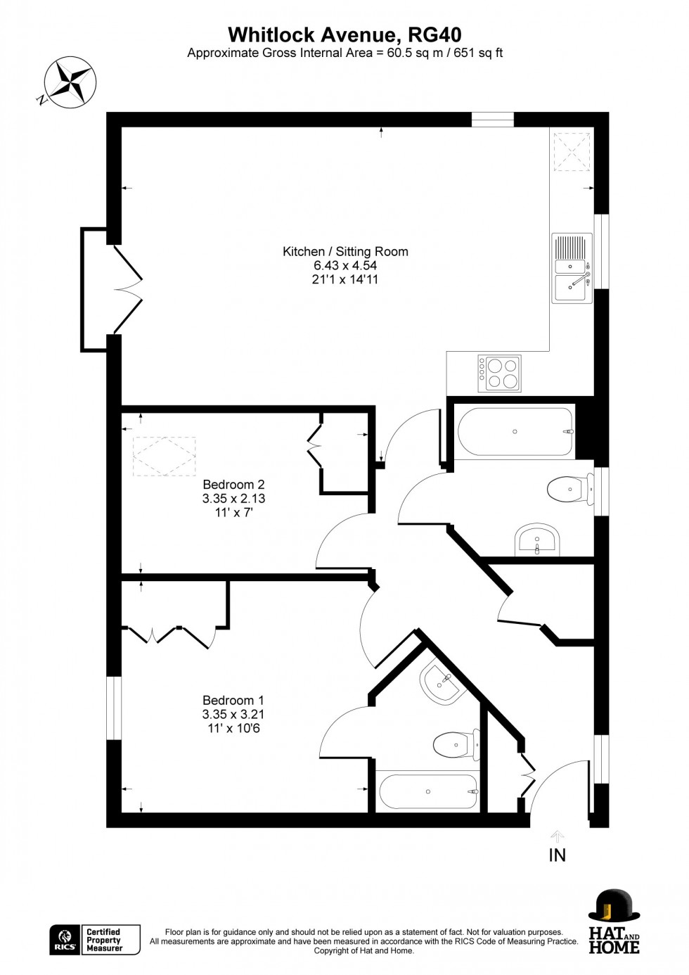 Floorplan for Wokingham, Berkshire