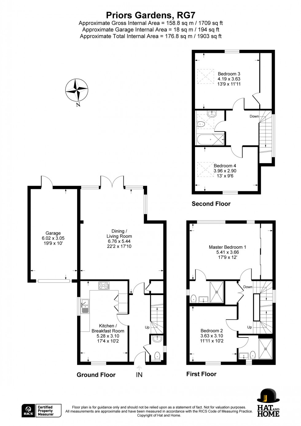 Floorplan for Spencers Wood, Reading, Berkshire