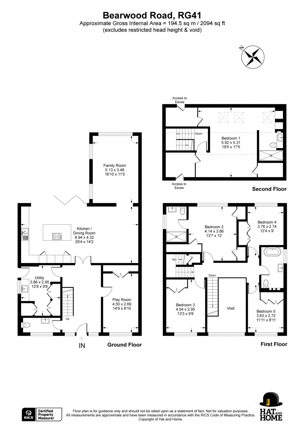 Floorplan for Wokingham, Berkshire