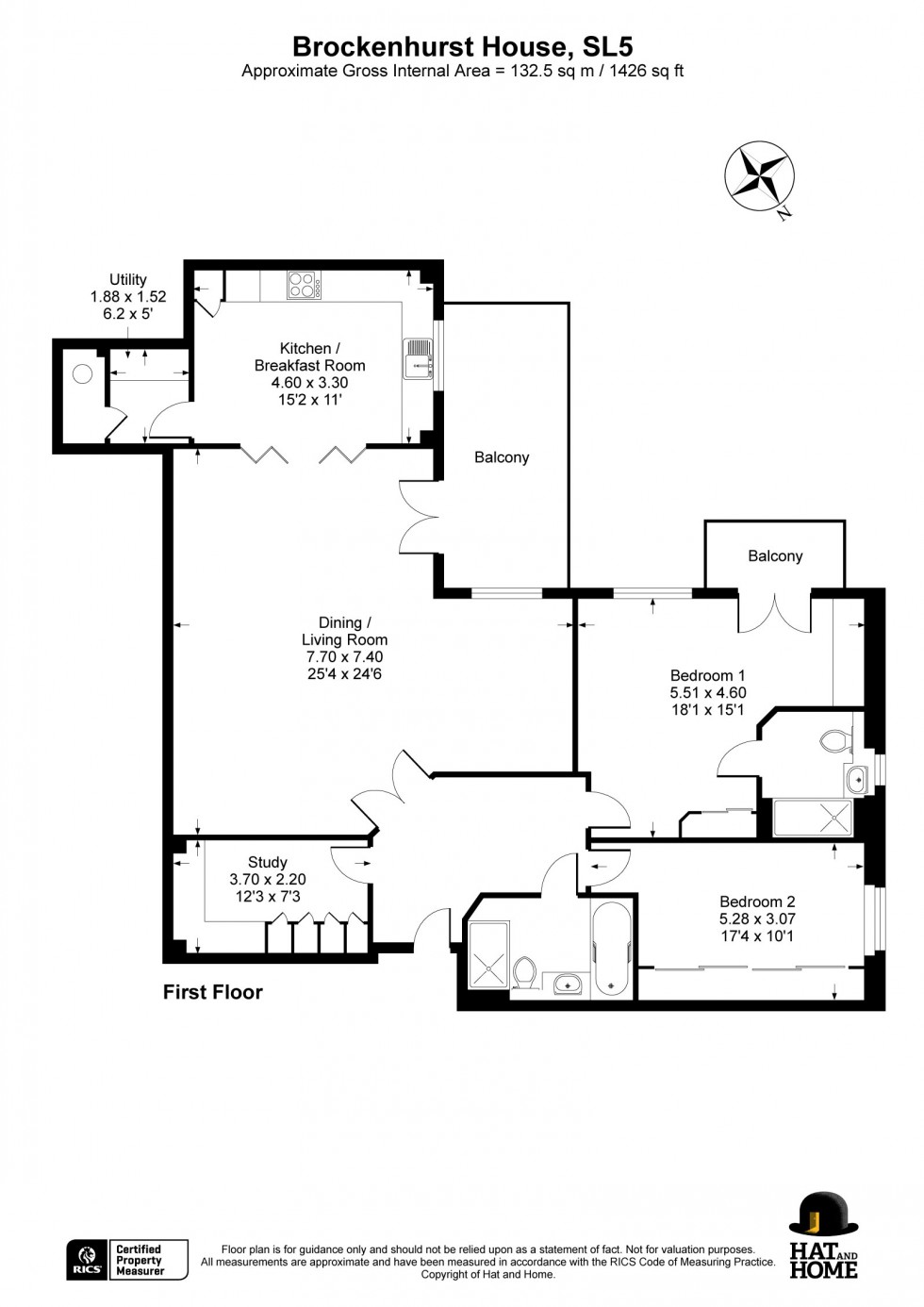 Floorplan for Ascot, Berkshire