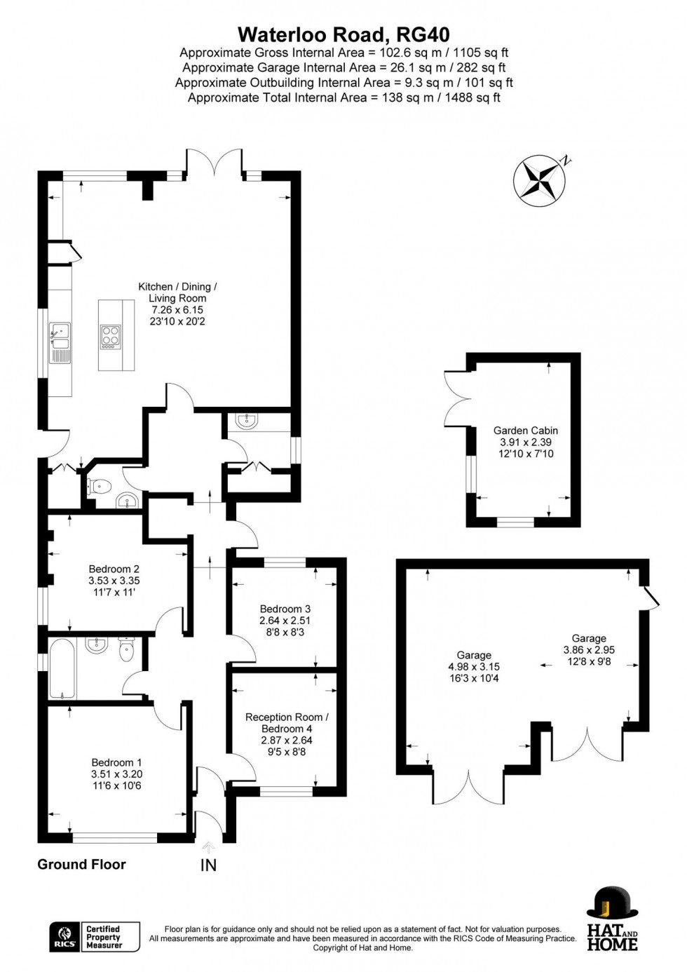 Floorplan for Wokingham, Berkshire