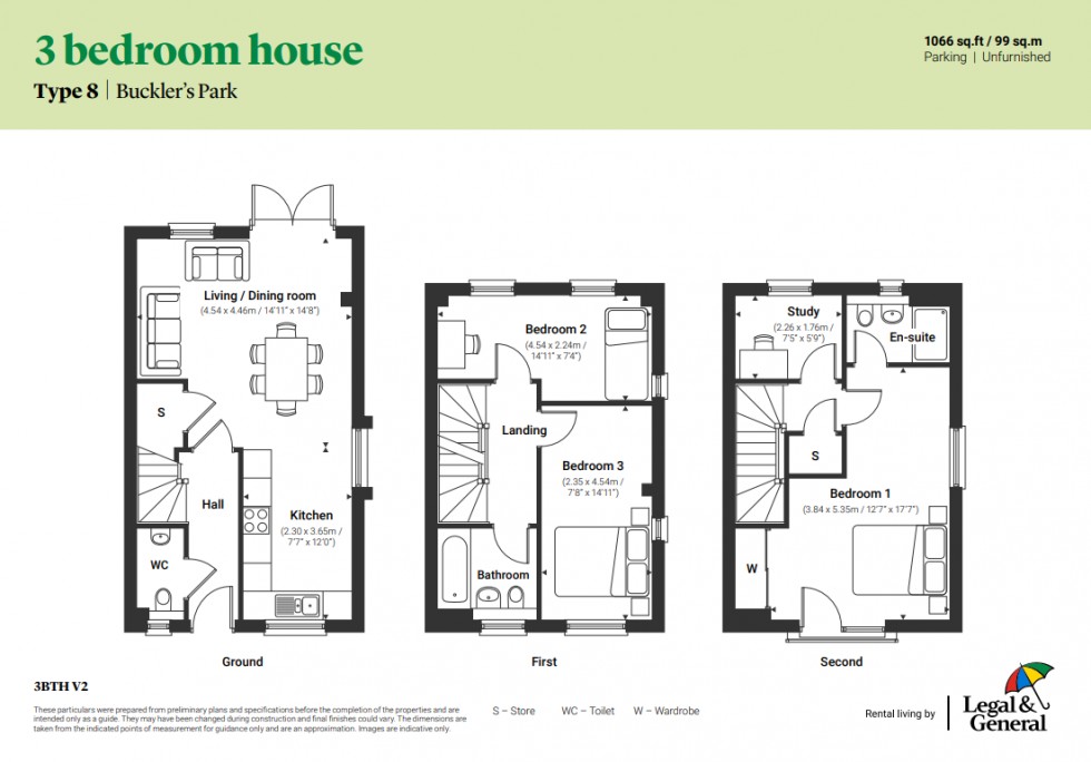 Floorplan for Bucklers Park, Crowthorne
