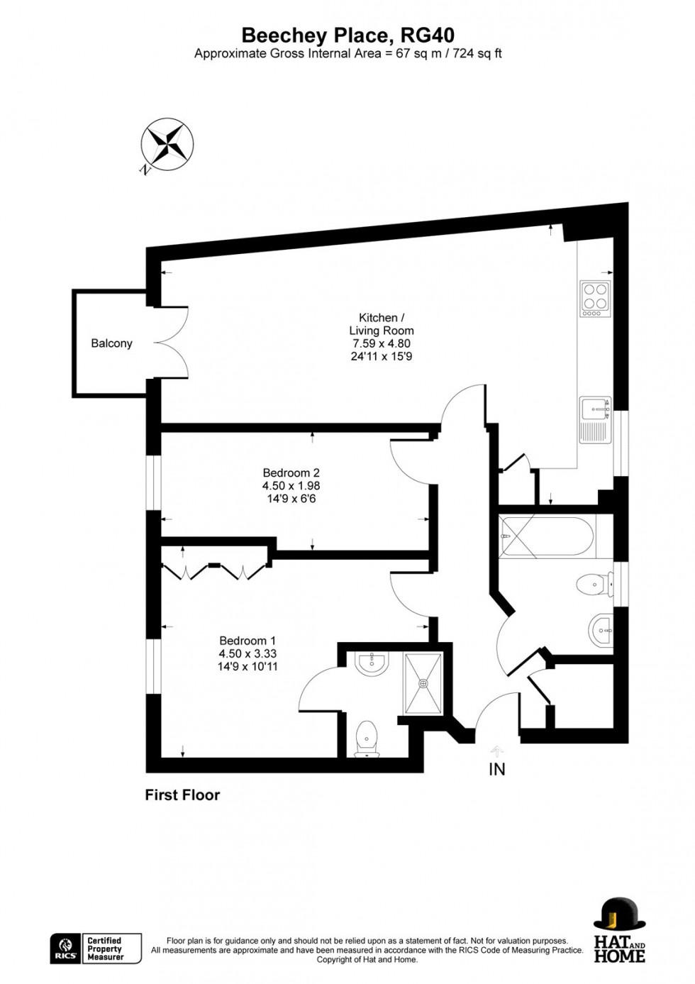 Floorplan for Wokingham, Berkshire