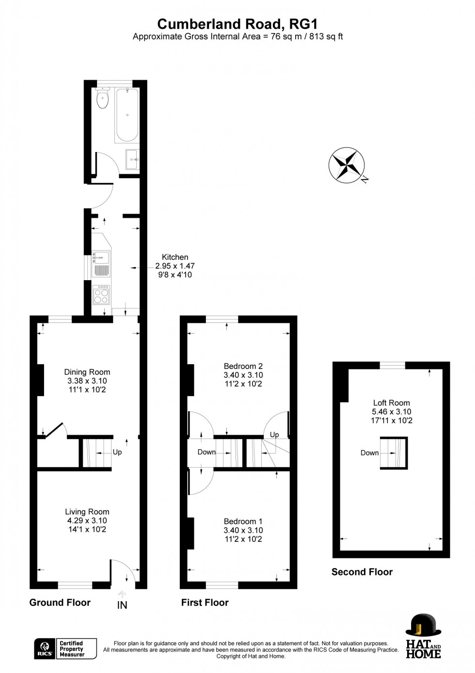 Floorplan for Reading, Berkshire