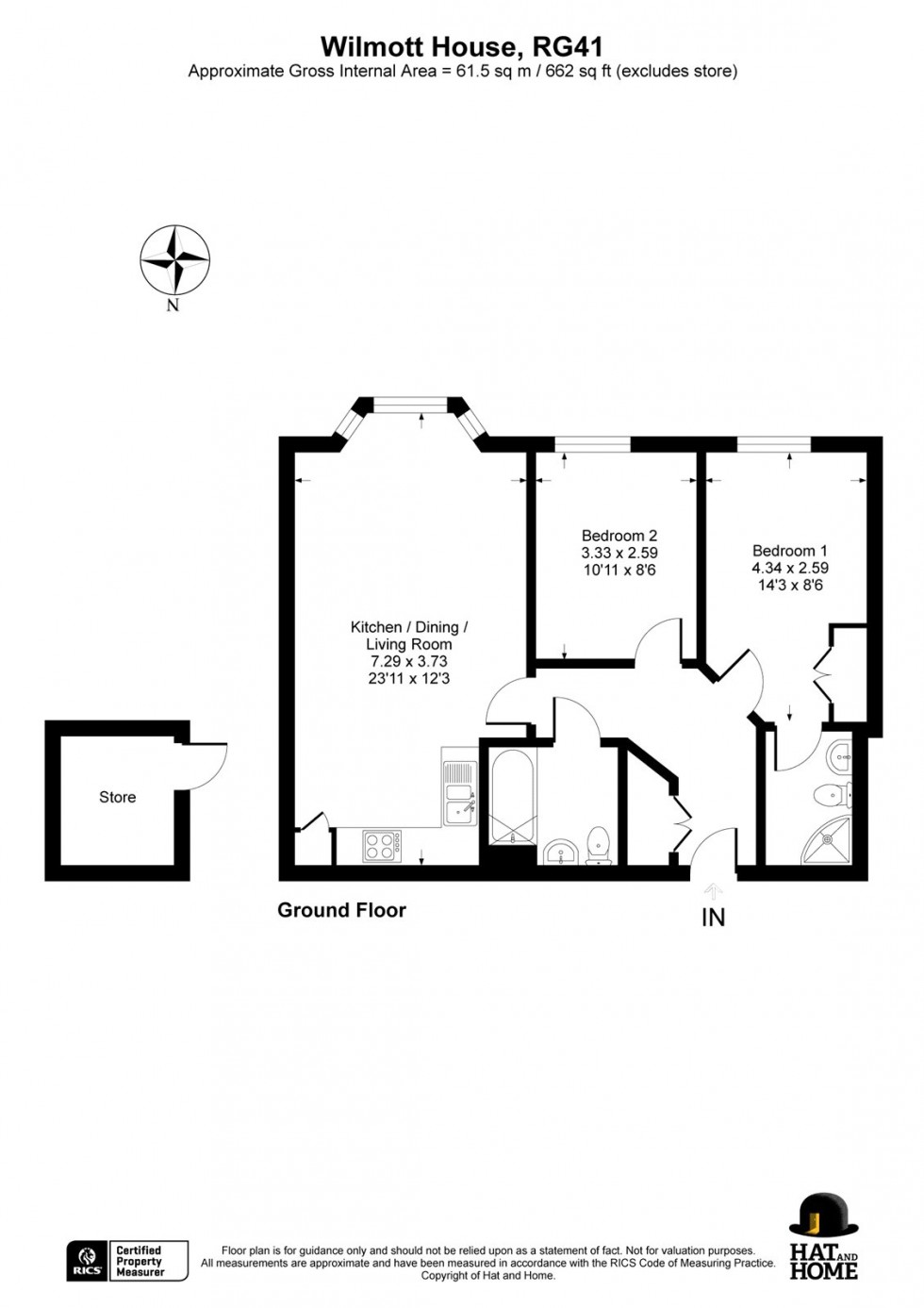 Floorplan for Wokingham, Berkshire