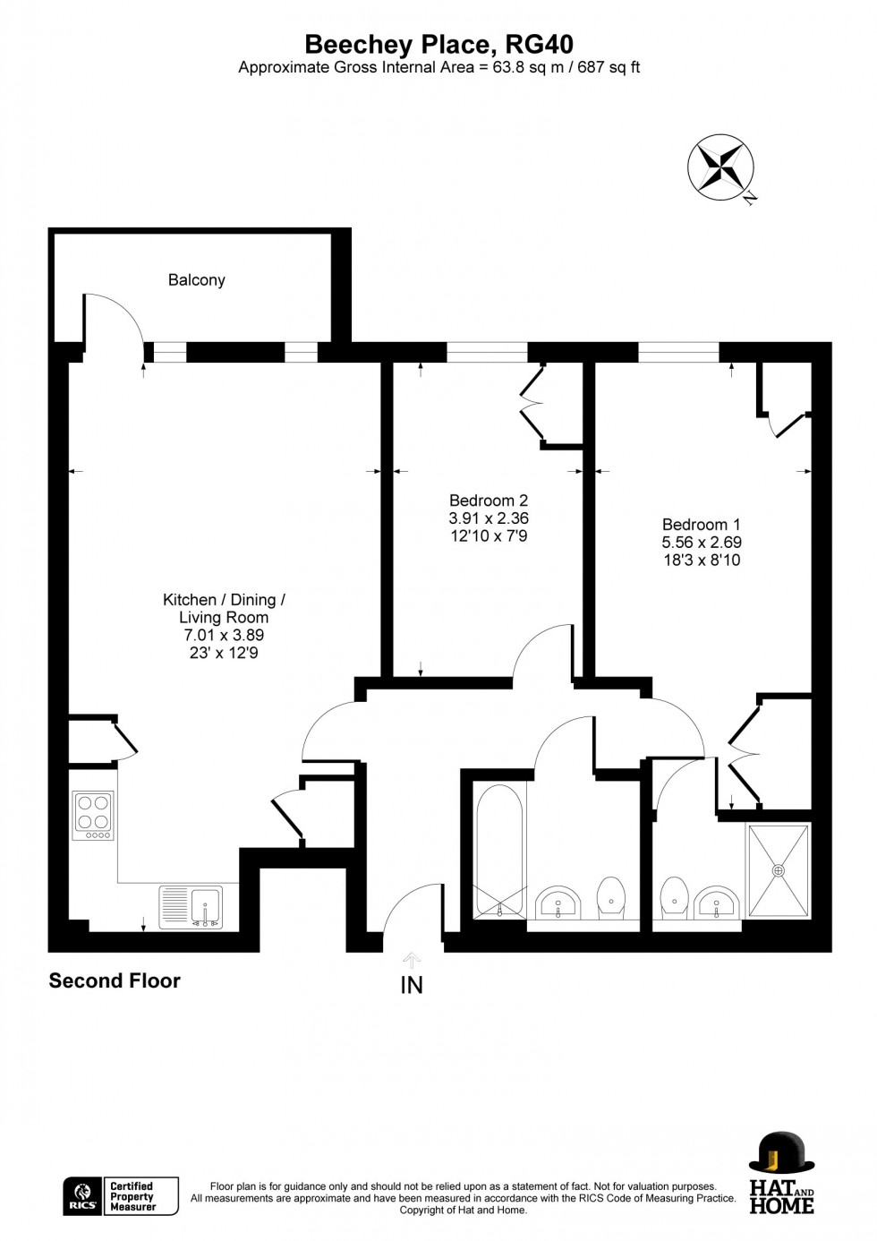 Floorplan for Wokingham, Berkshire